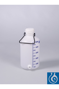 Bild von Vorratsflasche mit Gewindestutzen, HDPE, 5l, m.V.
