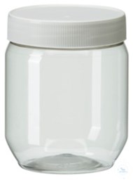 Bild von PWG500 behroplast PET-Weithalsdosen glasklar, m. Verschluss, 500 ml (Pck 10 St)
