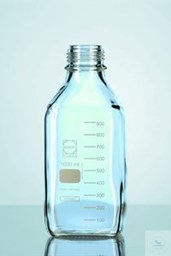 Bild von DURAN® GL 45 Laborglasflasche, vierkant, ohne Kappe und Ausgießring, 500 ml