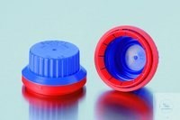 Bild von Originalitätsverschluss, GL 45, PP, blau/rot, für DURAN® Laborglasflaschen