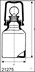 Bild von DURAN® Säurekappenflasche, braun, komplett, 100 ml