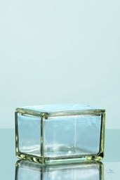 Bild von Glaskasten, zur Aufnahme des Färbegestells, 108 x 90 x 70 mm, Kalk-Soda-Glas