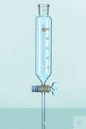 Bild von DURAN® Tropftrichter, zylindrisch, mit Teilung, NS-Hahn u.Hahnsicherung, 100 ml