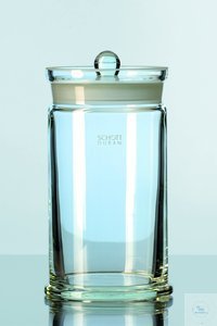 Bild von DURAN® Präparatenglas, mit eingeschliffenem Knopfdeckel, 252 x 303 mm