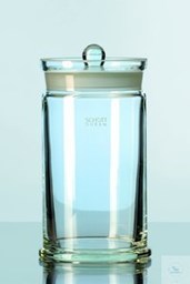Bild von DURAN® Präparatenglas, mit eingeschliffenem Knopfdeckel, 110 x 153 mm