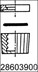 Bild von Hahnsicherung, 3tlg., komplett, für SBW-Hahnküken, NS 18.8, GL 12