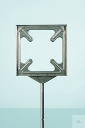 Bild von Plattenhalter für Glaskeramik-Labor-Schutzplatten aus Chromnickelstahl 175 x 175