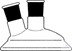 Bild von Planflanschdeckel, DN100, mit Mittelhals NS 29/32, mit einem schrägen Seitenhals