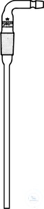 Bild von Einleitungsrohre, rechtwinklig, abgebogener Olive, Kern NS 29/32, Einbaulänge