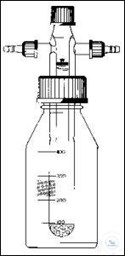 Bild von Sicherheitsaufsatz für Gaswaschflasche, mit 2 Gewinden GL 14, 1 Gewinde GL 18