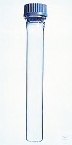 Bild von Hybridisierungsflaschen 38 x 300 mm, mit GL 45 Kappe und Dichtung, Borosilikat