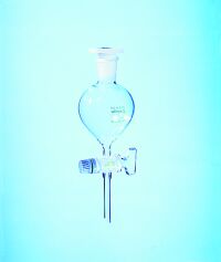Bild von Gilson-Scheidetrichter Borosilikatglas, ungraduiert mit NS-PTFE-Küken, Bohrung