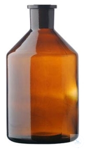 Bild von Vorratsflasche für Büretten, 1000 ml, NS 29/32, Braunglas, Kalk-Soda-Glas