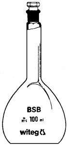 Bild von BSB-Flaschen, mit austauschbarem NS- Hohlstopfen, daher kein Sortieren von
