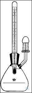 Bild von Pyknometer mit Thermometer, 10 ml, nach ISO 3507, Thermometer NS 10/19, mit