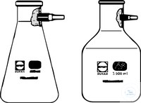 Bild von Saugflaschen, 100 ml, Klarglas, Erlenmeyerform, mit PPN-Kunststoff-Olive und