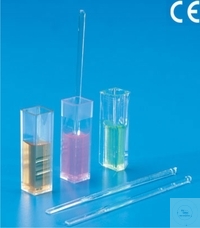 Bild von Einmal-Küvetten Semi-Micro, Hohe Form, PMMA, glasklar, Inhalt 1,5 ml, Pack = 100