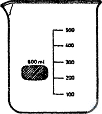 Bild von Becher, niedrige Form, 600 ml, mit Teilung aud Ausguss, mit witeg Logo,