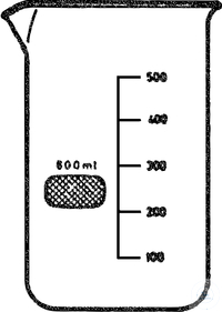 Bild von Becher, hohe Form, 800 ml, mit Teilung und Ausguss, mit witeg Logo, VE = 10