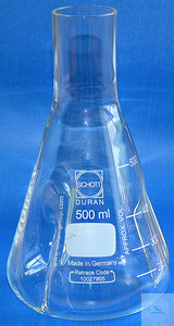 Bild von Kulturflaschen ''Biogen'', 100 ml, Erlenmeyerform, drei Schikanen, Hals gerade