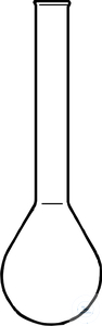 Bild von Kjeldahl-Kolben, Borosilikatglas, 500 ml, Kolben Ø 101 mm, Höhe 300 mm, Hals Ø