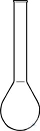 Bild von Kjeldahl-Kolben, Borosilikatglas, 1000 ml, Kolben Ø 126 mm, Höhe 350 mm, Hals Ø