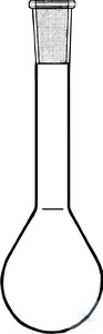 Bild von Kjeldahl-Kolben, 50 ml, hergestellt aus DURAN Rohr, mit Hülse NS 24/29, VE = 10