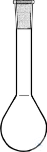Bild von Kjeldahl-Kolben, 1000 ml, hergestellt aus DURAN Rohr, NS 29/32, VE = 10 1