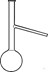 Bild von Engler-Kolben, 250 ml, hergestellt aus DURAN Rohr, mit Seitenrohr 100/6-7 mm,