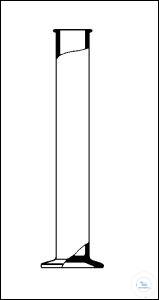 Bild von Zylinder mit Fuß, Rand eingelegt, plangeschliffen, Höhe: 100 mm, Ø: 40 mm,