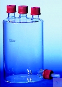 Bild von Woulff'sche Flasche, 1000 ml, mit Bodentubus GL 25, 2 SH GL 18, MH GL 25, mit
