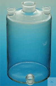 Bild von Woulff'sche Flaschen 1 000 ml, mit 3 NS-Hälsen und Tubus, A-Ø 110 mm, Höhe 185