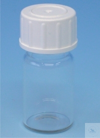 Bild von Musterflaschen, 15 ml, mit Gewinde GL 25, für Proben, Pillen usw., Ø 27 mm,