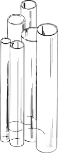 Bild von Röhrchen, hergestellt aus DURAN Rohr, Sortiment mit 31 Abmessungen von 5 - 32