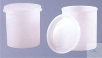 Bild von Probenbehälter, 100 ml, Dose mit Deckel, PE-HD, Höhe: 61 mm, VE = 100 1