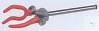 Bild von Stativklemme 3-Finger, aus Aluminium, Spannweite 12-100 mm Ø, Länge 140 mm,