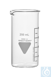 Bild von Rasotherm® Becherglas hohe Form mit Ausguss, (Boro 3.3), 400 ml
