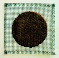 Bild von Drahtgewebe, mit Steinmehleinlage beidseitig, Grösse 120 x 120 mm, Stahl