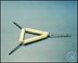 Bild von Dreieck, mit glatten Tonröhrchen, Länge 40 mm, Eisendraht verzinkt