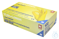 Bild von neoLab Nitril Einmalhandschuhe Zitrone (Lemon), Gr. XS, 100 1/Box