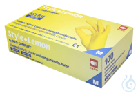 Bild von neoLab Nitril Einmalhandschuhe Zitrone (Lemon), Gr. XS, 100 1/Box