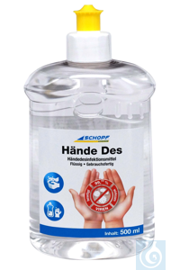 Bild von Händedesinfektionsmittel - Hände Des - 500 ml Flasche | 1-0906