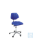 Bild von neoLab® Drehstuhl Sitzneigeverst., PU-Schaum blau, 45-65 cm, mit Gleitern