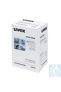 Bild von Uvex Brillenreinigungstücher feucht, einzeln verpackt, 100 St./Box