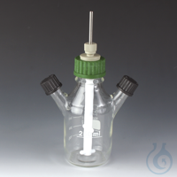 Bild von Kultur-Flaschen GLAS/PTFE » Flasche aus Borosilicat-Glas » Mittelhals-Schraubde