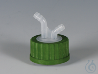 Bild von Flex-Verteiler PP Schraubkappe grün aus PP für Flaschengewinde GL 45 und Verteil