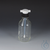 Bild von Gaswaschflaschen Vitrum PTFE/Glas Bestehend aus PTFE-Grundkörper mit Überwurf-Sc