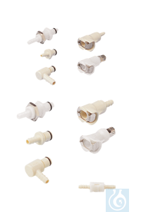 Bild von neoLab® Schnellkupplung, 1/8'', weiblich, Absperrung, Schlaucholive 3,2 mm