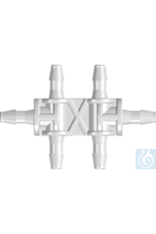 Bild von neoLab® Doppelverbinder T-Form f. Schlauch-I.-Ø 1,5 mm, 10 Stck./Pack