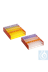 Bild von neoRack® Reaktionsgefäßgestell zusammensteckbar rot/gelb, PP, 8 x 8 Gefäße 12 mm